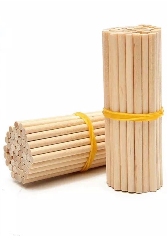Bakewareind Bamboo Wooden Dowels ,pack of 12pc - Bakewareindia