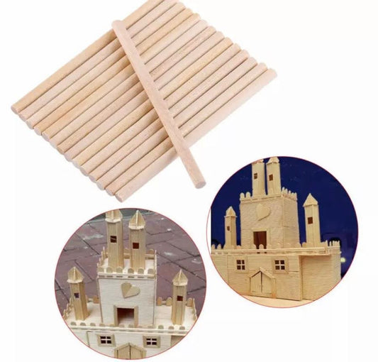 Bakewareind Bamboo Wooden Dowels ,pack of 12pc - Bakewareindia