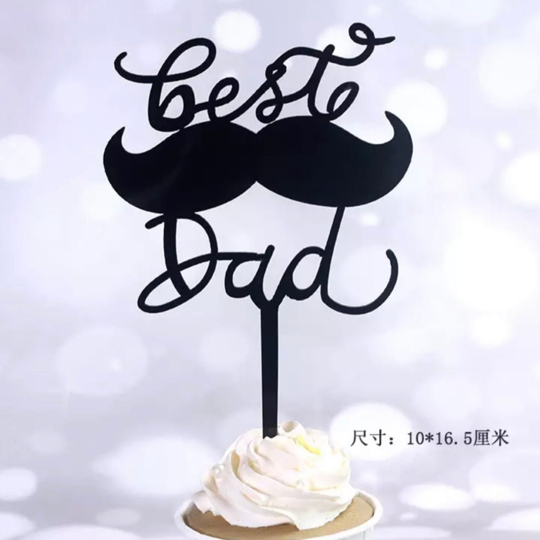 Bakewareind Best Dad Fathers Day Cake Topper - Bakewareindia