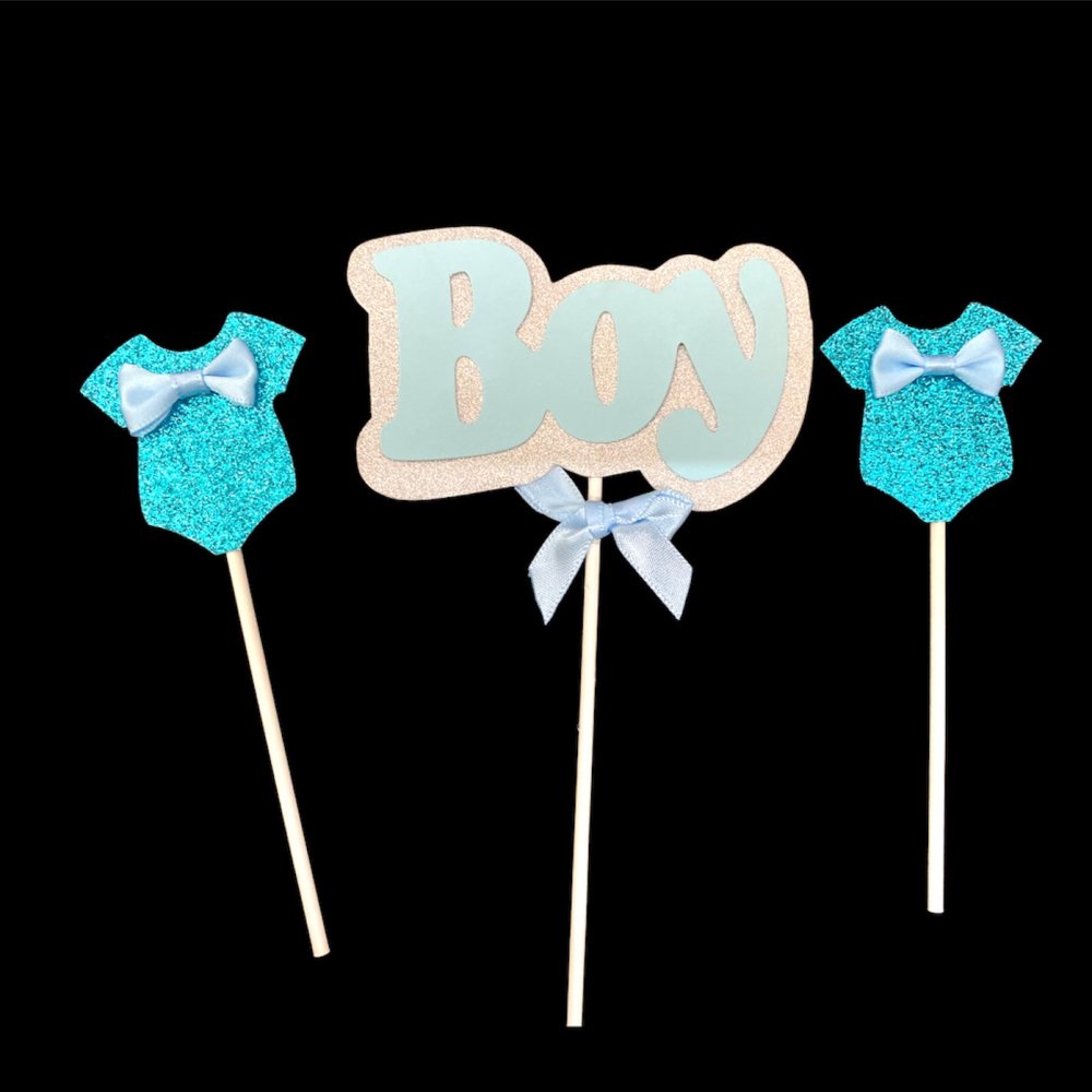 Boy Baby Shower Theme Decorating Cake Topper