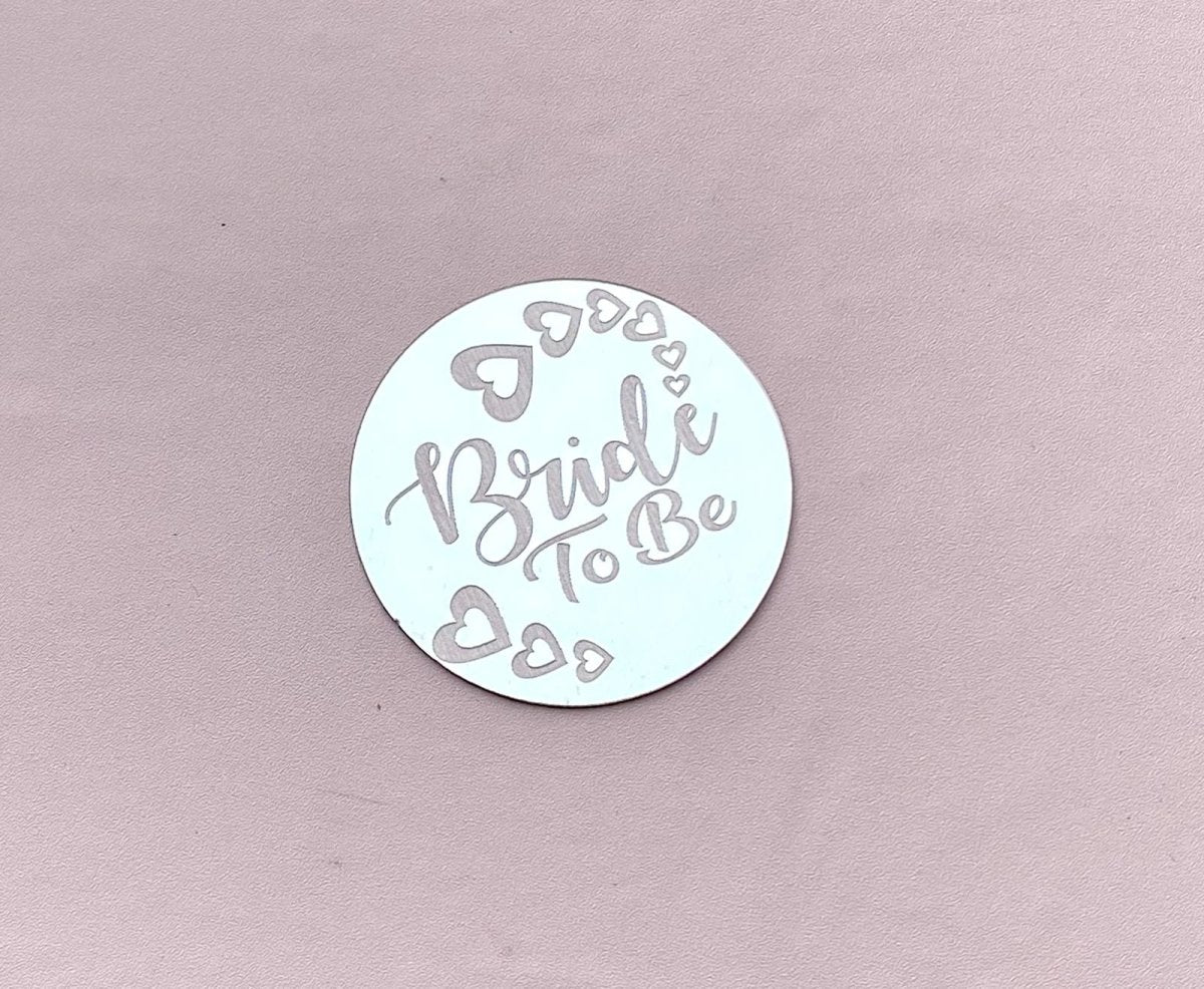 Bakewareind Bride To Be Coin Toppers,10pc Pack - Bakewareindia