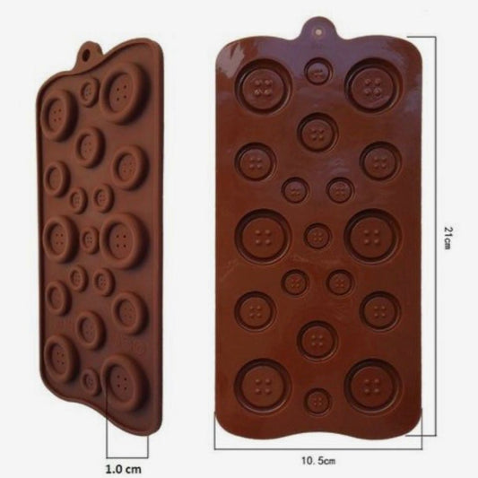 Bakewareind Button chocolate silicone mould - Bakewareindia