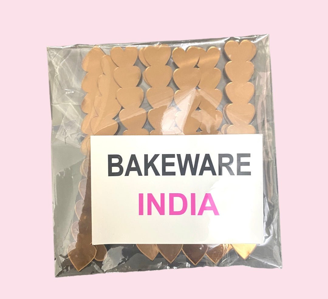 Bakewareind Cakesicle Icecream Heart Mirror Sticks 10pc Pack - Bakewareindia