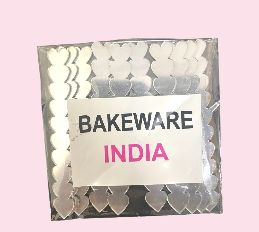 Bakewareind Cakesicle Icecream Heart Mirror Sticks 10pc Pack - Bakewareindia