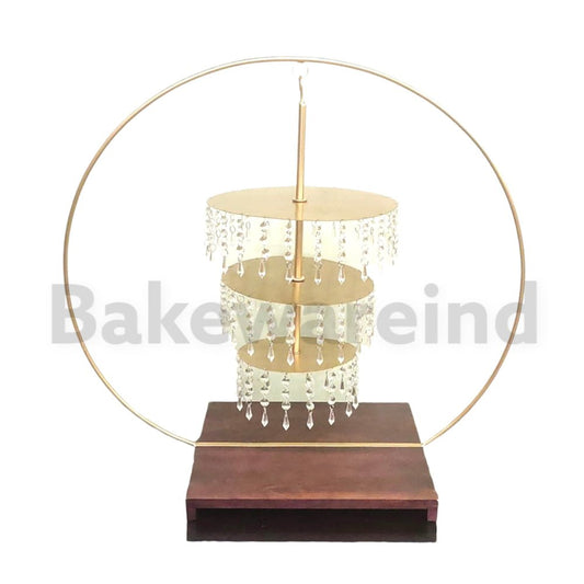 Bakewareind Chandelier Hoop Stand with base - Bakewareindia