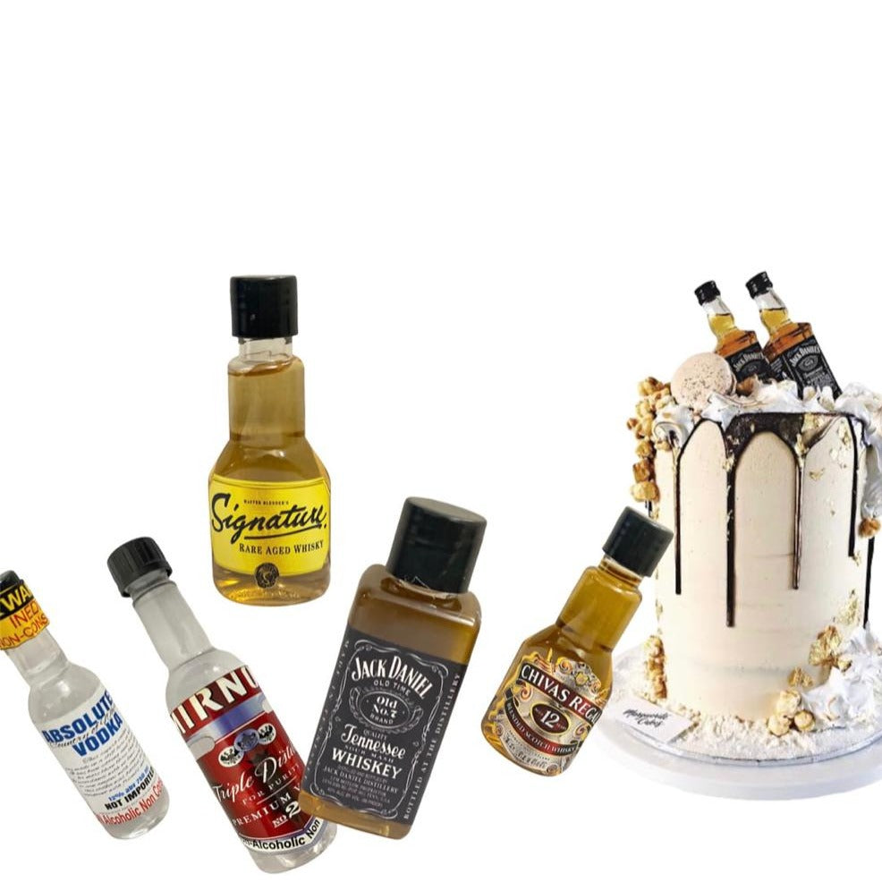 Buy 100% Edible Sugar Isomalt Mini Bourbon Rum Whiskey Bottle Cake Topper  Online in India - Etsy