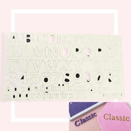 Bakewareind Classic Alphabet Number Cake Stamp - Bakewareindia