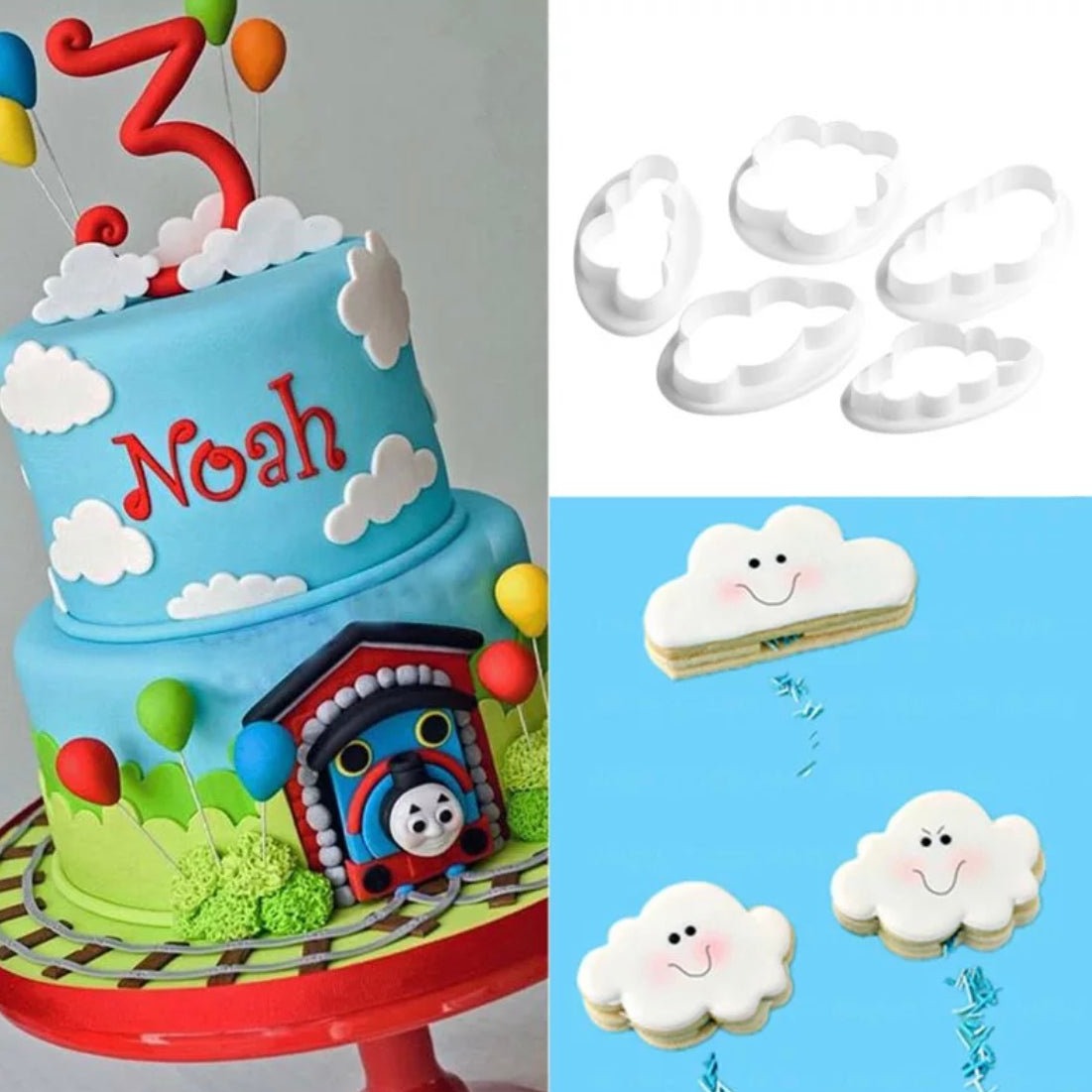 Bakewareind Cloud Cookie Fondant Cake Cutter - Bakewareindia