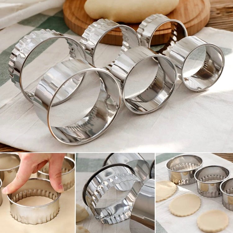 Bakewareind Crinkle Cookie Cutter Stainless Steel,12pcs - Bakewareindia