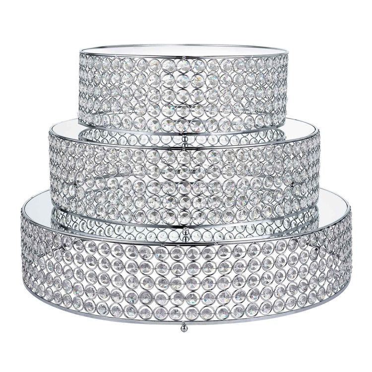 Bakewareind Crystal Cake Stand/Riser 5 pc Set - Bakewareindia