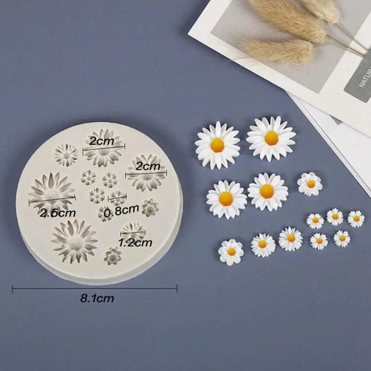 Daisy & Chrysanthemum Silicone Cake Mould - Bakeware India