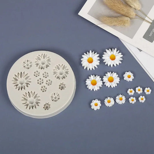 Daisy & Chrysanthemum Silicone Cake Mould - Bakeware India
