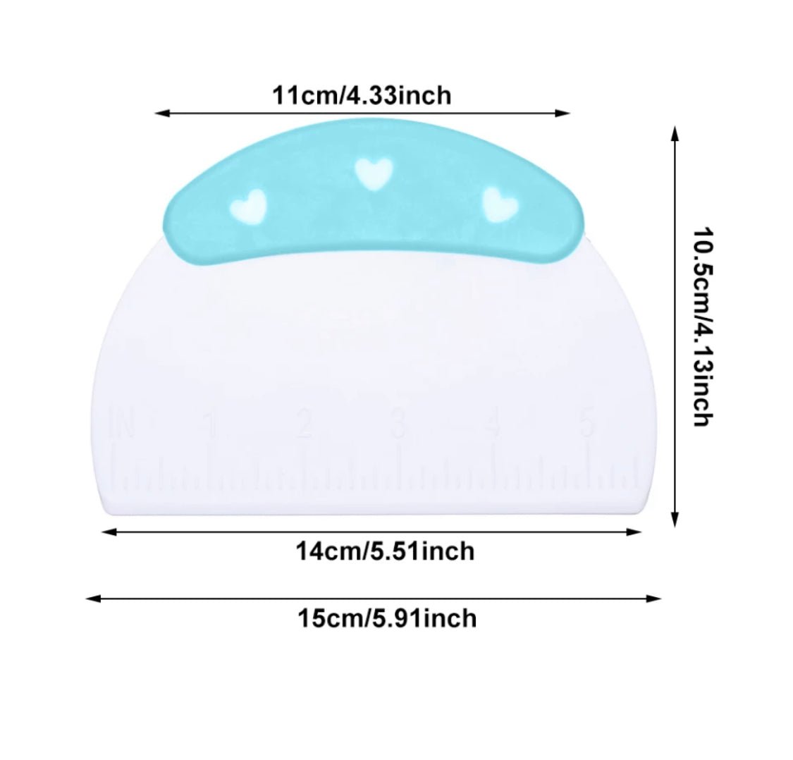 Bakewareind Designer Plastic Scrapper with Handle - Bakewareindia