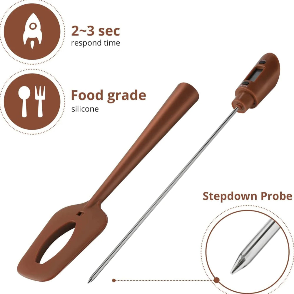 Bakewareind Digital Candy Thermometer Spatula 2 in 1, Instant Reading - Bakewareindia