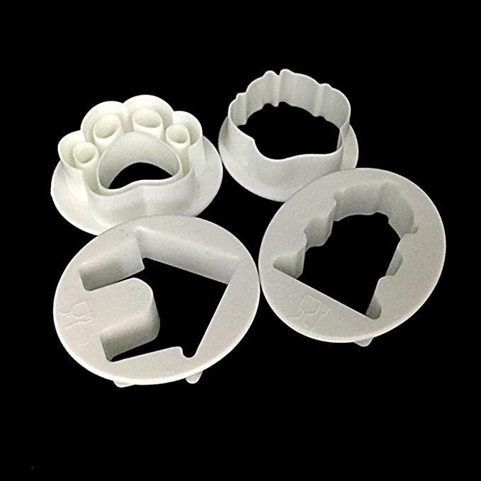 Bakewareind Dog House Paw Cutter,4pcs - Bakewareindia