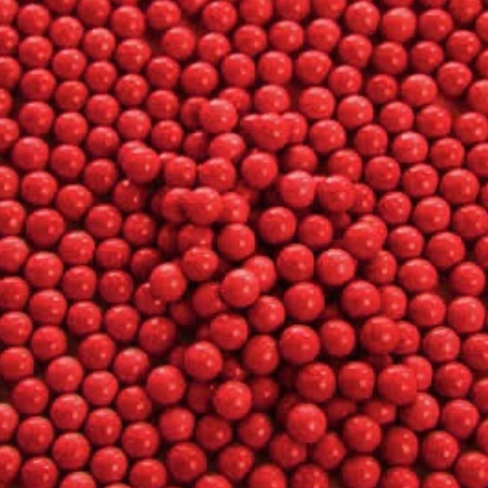 Bakewareind Edible Red Pearl Sprinkles ,100gram - Bakewareindia