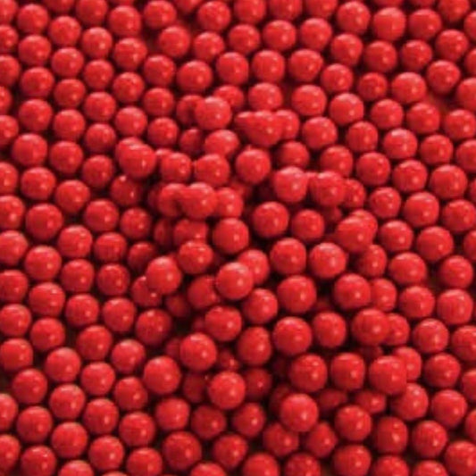 Bakewareind Edible Red Pearl Sprinkles ,100gram - Bakewareindia