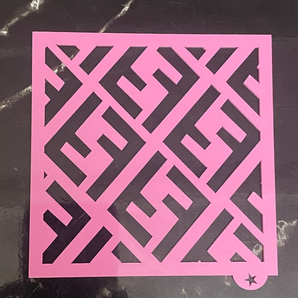 Bakewareind Fendi Pattern Outbosser Cookie / Cake Stamp - Bakewareindia