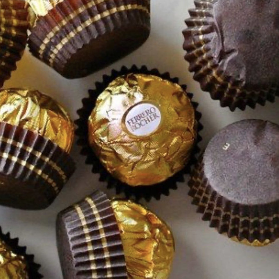 Bakewareind Ferrero Rocher Liner 200pc - Bakewareindia