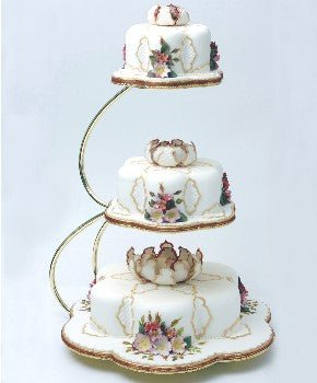 Bakewareind Four Tier Curved Cake stand - Bakewareindia