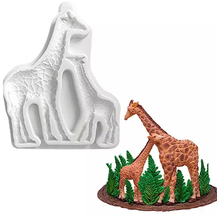 Bakewareind Giraffe Zoo Safari Animal Fondant Silicone Mould - Bakewareindia