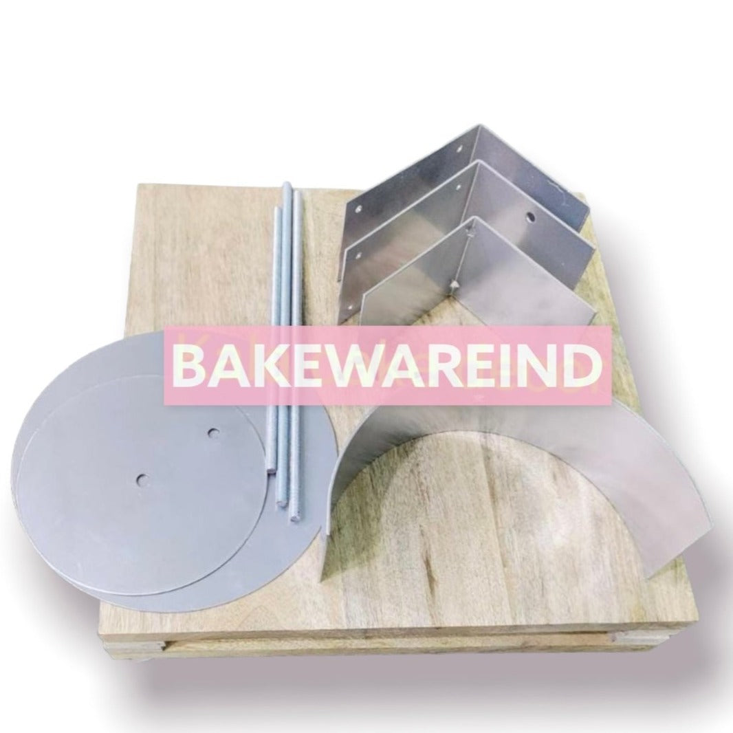 Bakewareind Gravity Standing Cake Dessert Stand,6 in 1 - Bakewareindia