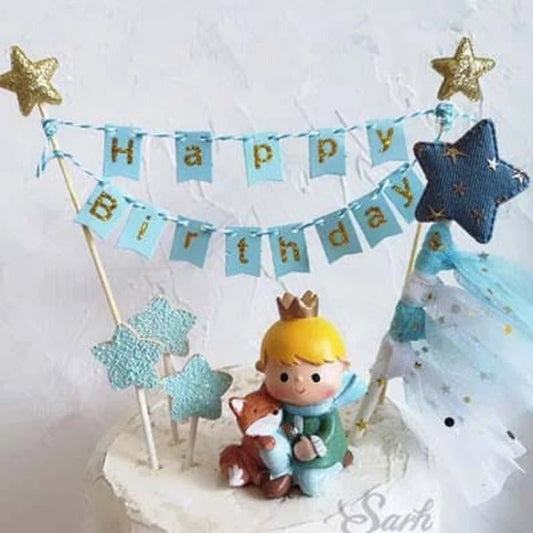 Bakewareind Happy Birthday Banner Decorating Cake Topper - Bakewareindia