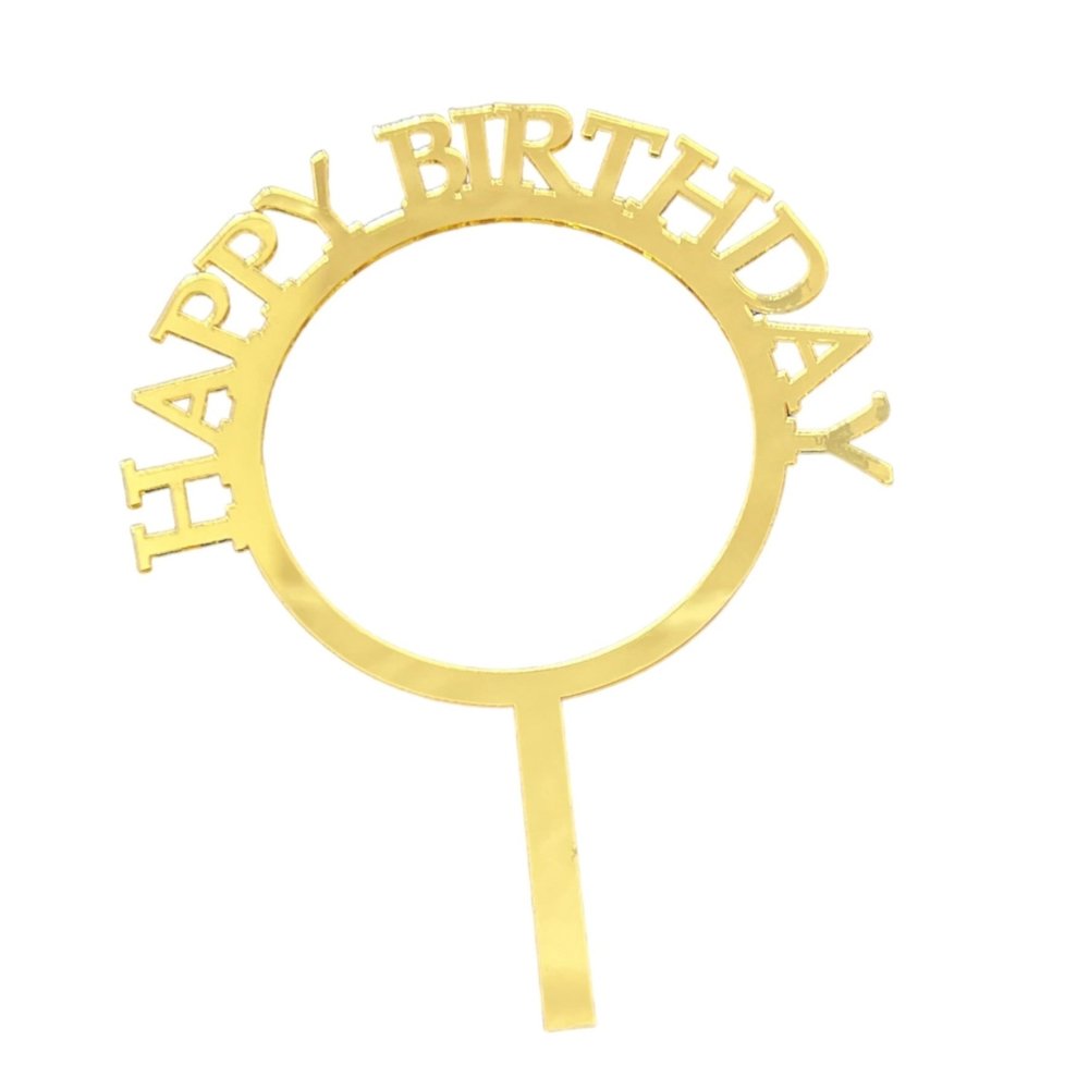 Bakewareind Happy birthday Cake Topper - Bakewareindia