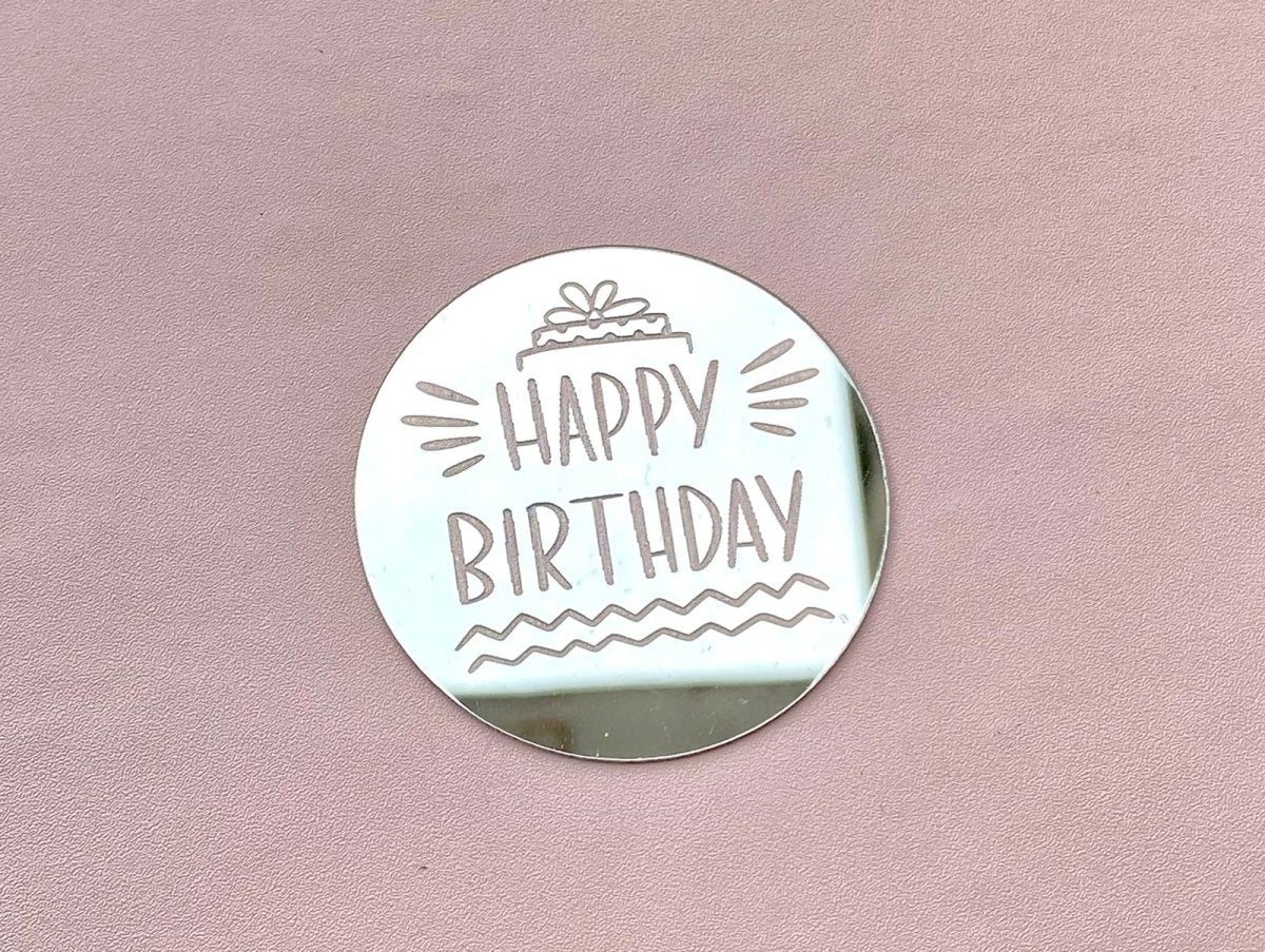 Bakewareind Happy Birthday Coin Toppers,10pc Pack - Bakewareindia