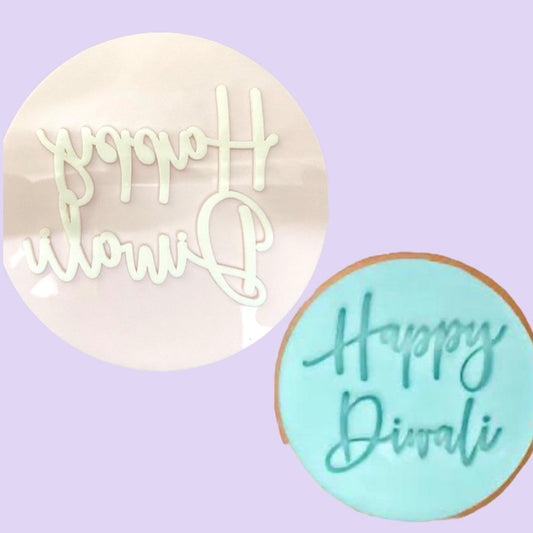 Bakewareind Happy Diwali Stamp Embossed Cake Decorating - Bakewareindia