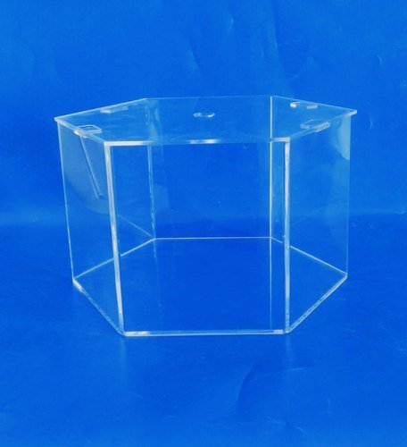 Bakewareind Hexagon Acrylic Spacer Fillable cake stand cake seperator - Bakewareindia