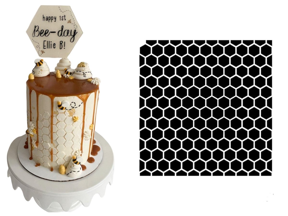 Bakewareind Honey Comb Cake Stencil - Bakewareindia