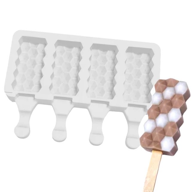 Bakewareind Honeycomb Cakesickle Silicone Mould - Bakewareindia