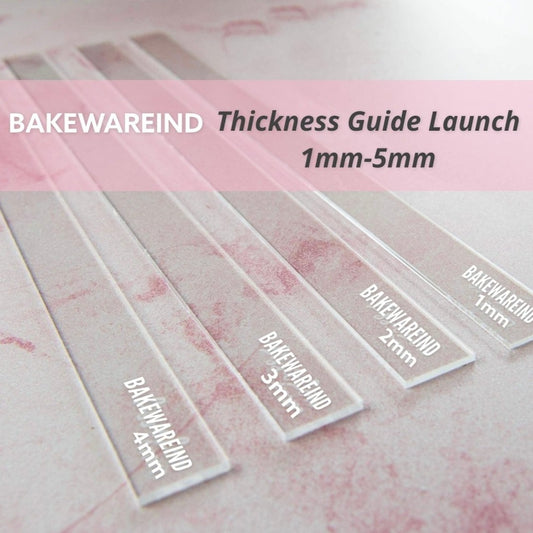 Bakewareind Icing Thickness Guide Scales ,1mm-5mm - Bakewareindia
