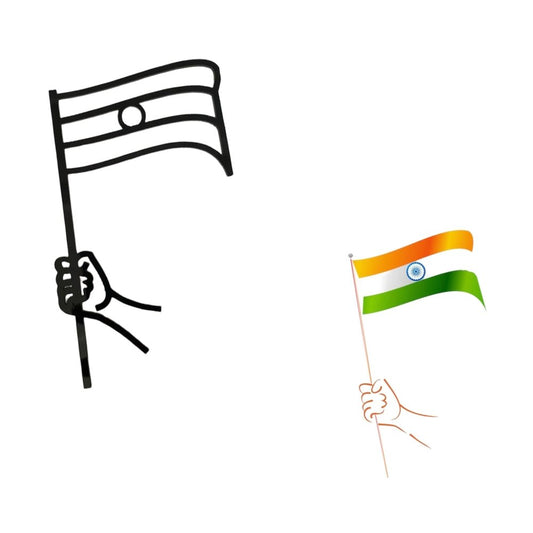 Bakewareind Indian Flag Happy Independence Day Cake topper - Bakewareindia