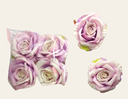 Bakewareind Light Purple Large Flowers 4 pcs - Bakewareindia