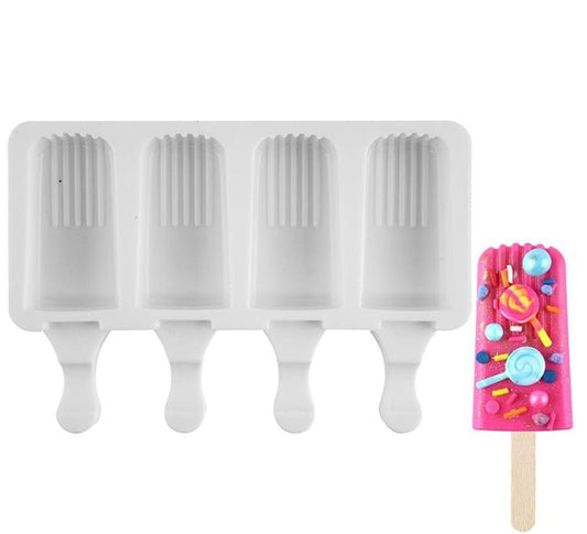 Bakewareind Lined Paw Cakesicle Silicone Mould - Bakewareindia