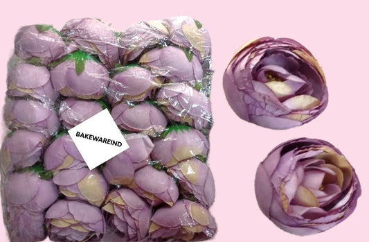 Bakewareind Mauve Large Peony Flower 6 pcs - Bakewareindia