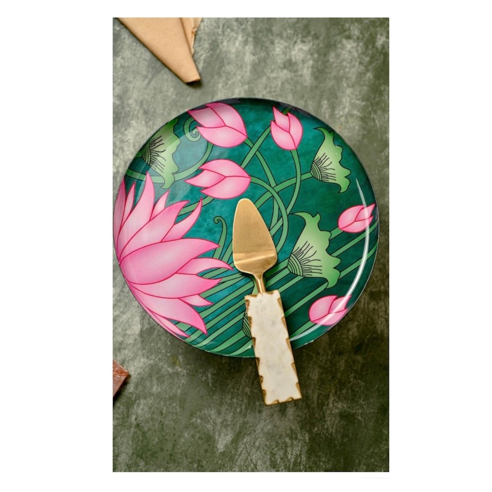 Bakewareind Mediterranean Greek Design Cake Stand - Bakewareindia