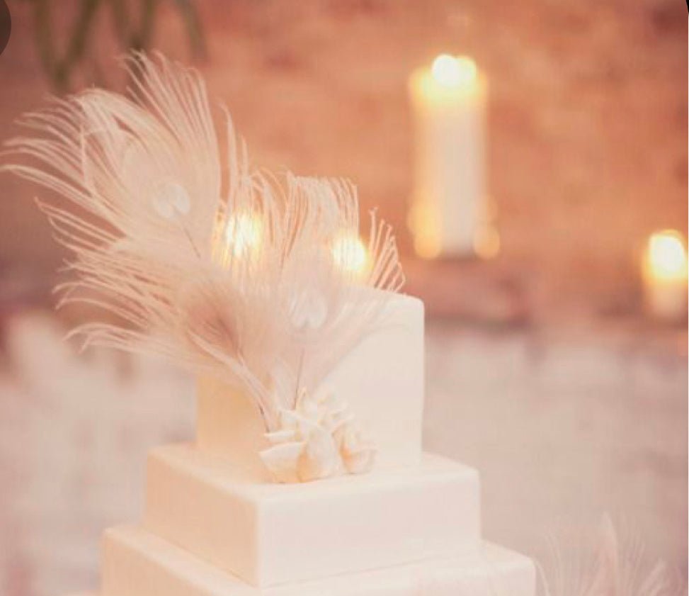 Bakewareind Medium White Feather Topper - Bakewareindia