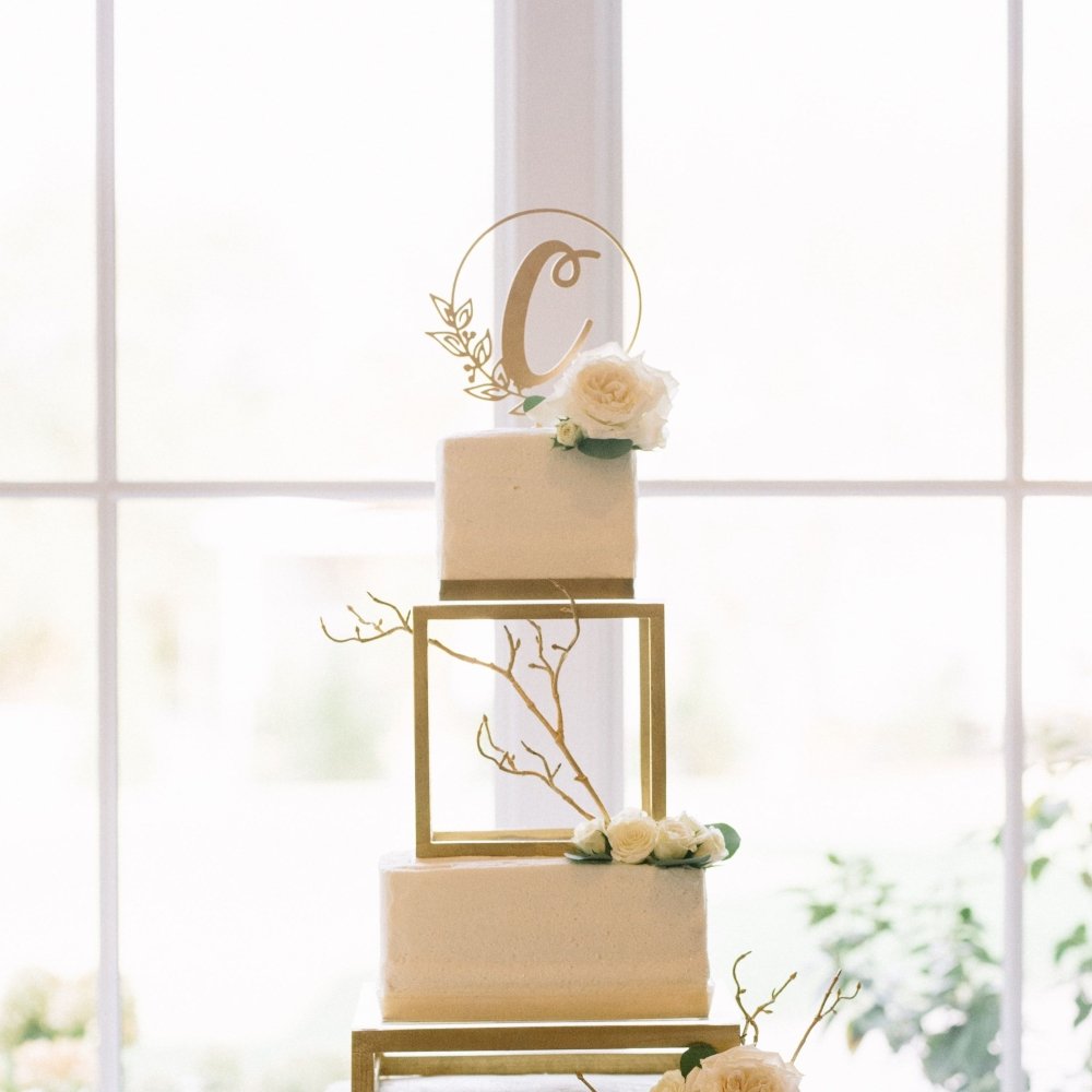 Bakewareind Metallic Cake Spacers Cake Stand, 2Pcs - Bakeware India