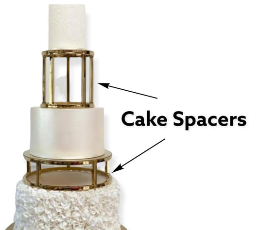 Bakewareind Metallic Cake Spacers Cake Stand, 2Pcs - Bakewareindia