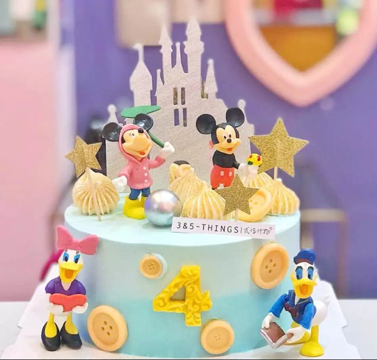 Bakewareind Mickey Mouse Donald Duck Daisy and Mini toy cake topper 5 pcs - Bakewareindia