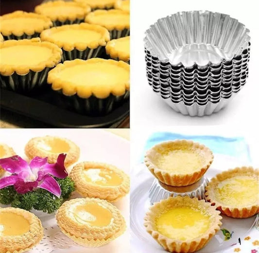 Bakewareind Mini Tarts Aluminium 10pc set - Bakewareindia