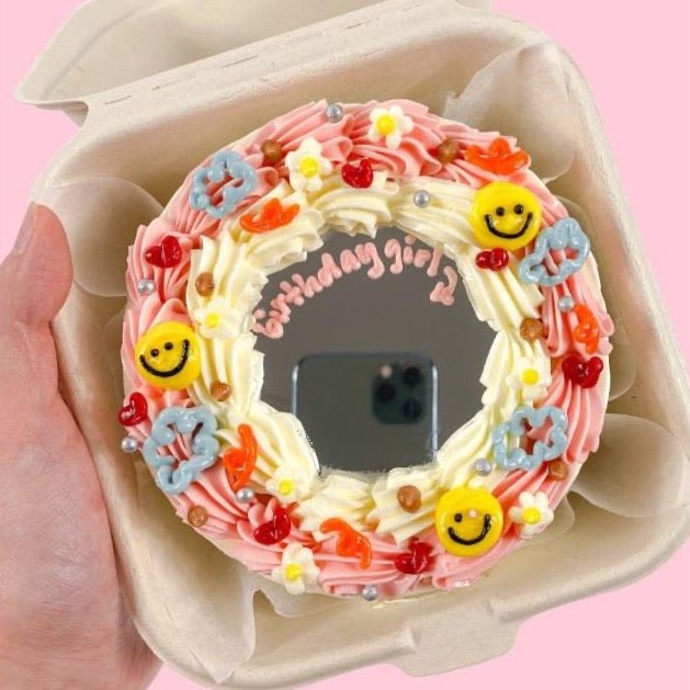 Bakewareind Mirror Selfie Cake Plates,Round disc - Bakewareindia