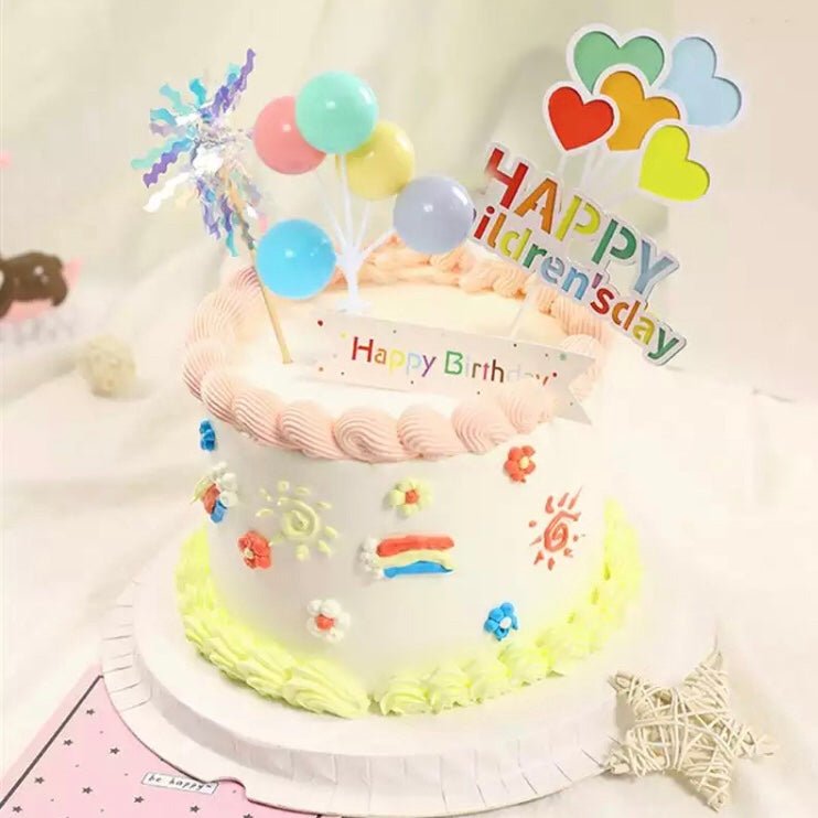 Bakewareind Multicolored Ball Balloon Topper Decorating Cake Topper - Bakewareindia