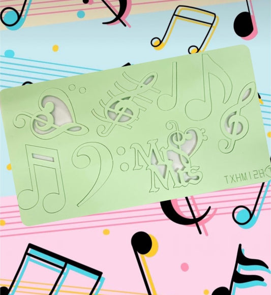 Bakewareind Music Cake Embosser Stamps - Bakewareindia