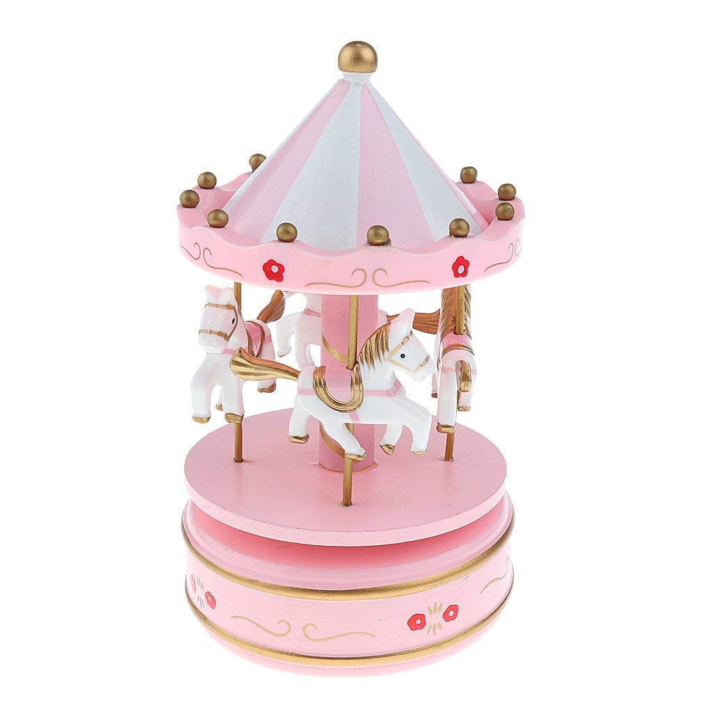 Cake Decor MerryGoRound Carousel Music Box  Pink  Arife Online Store