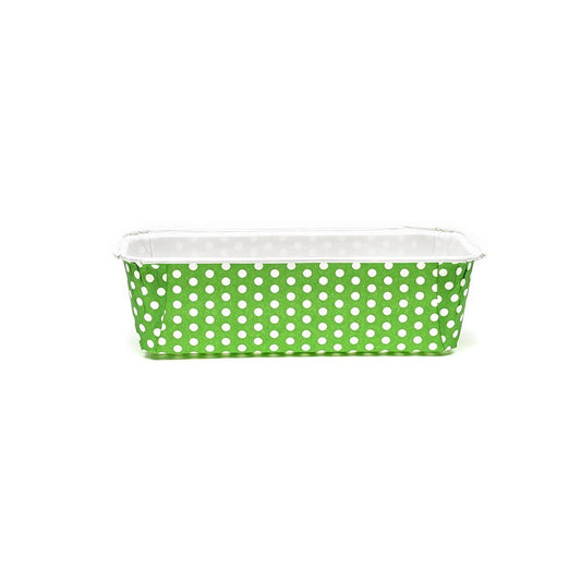 Bakewareind Novacart Green Plum Loaf Bake And Serve Liners With Lid , 10pcs - Bakewareindia