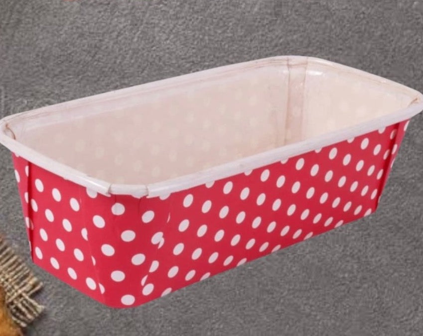 Bakewareind Novacart Red Plum Loaf Bake And Serve Liners With Lid , 10pcs - Bakewareindia